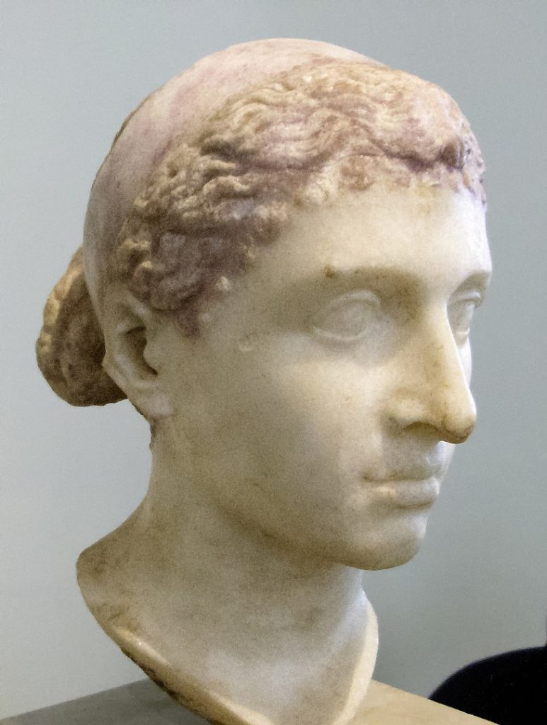 クレオパトラ7世頭部（紀元前40年頃、ベルリン美術館蔵）