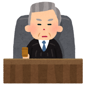 裁判官のイラスト