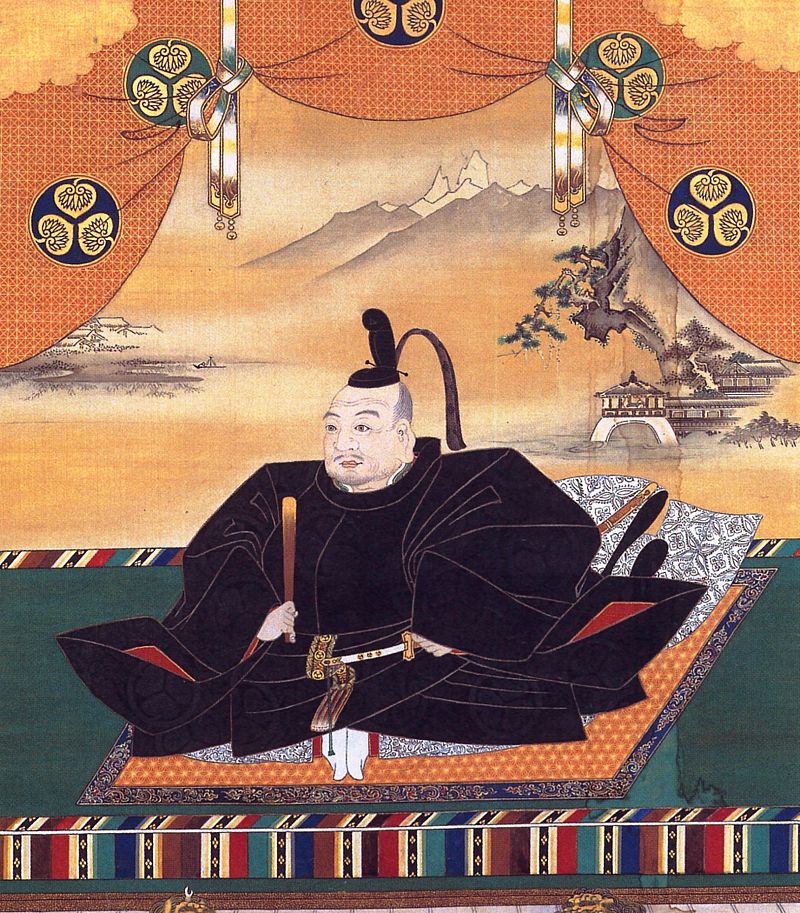 徳川家康の肖像画。