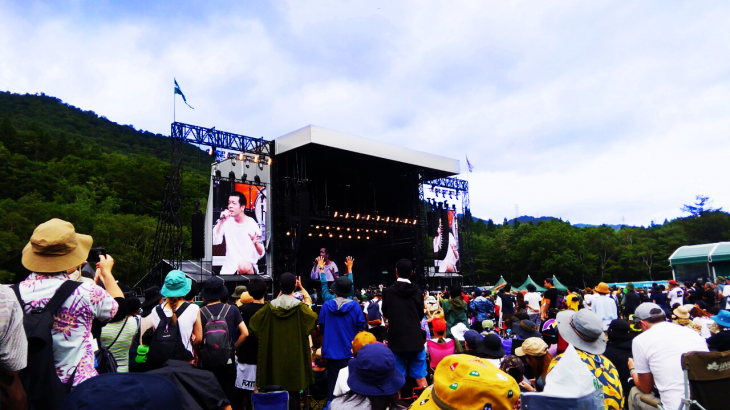 フジロック2019のホワイト・ステージの様子。