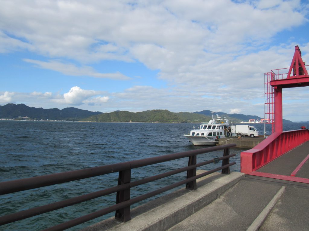 大久野島のフェリー乗り場の写真