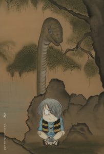 鬼太郎と大蛇のクリアファイル