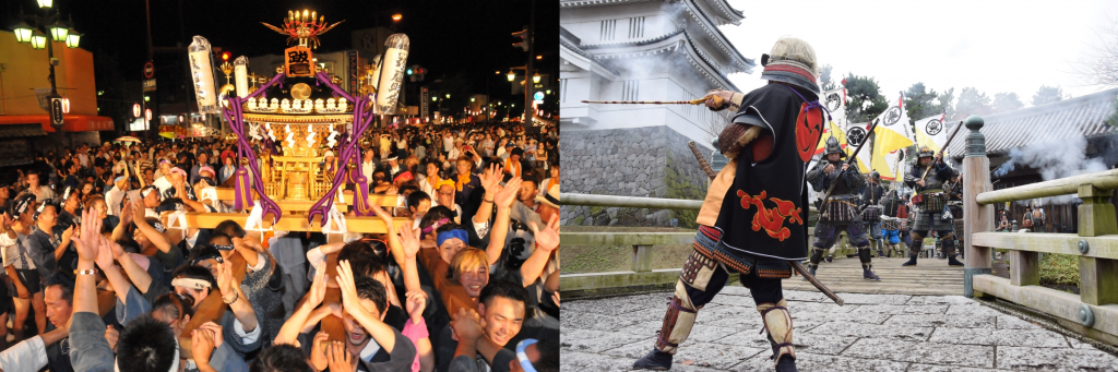 行田市は城に関連する祭で盛り上がります