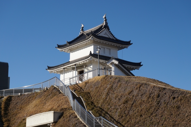 宇都宮城に天守は築かない代わりとして建造された「清明台櫓」