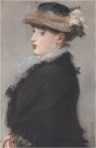 エドゥアール・マネ 灰色の羽根帽子の婦人(Femme au chapeau à plume grise)