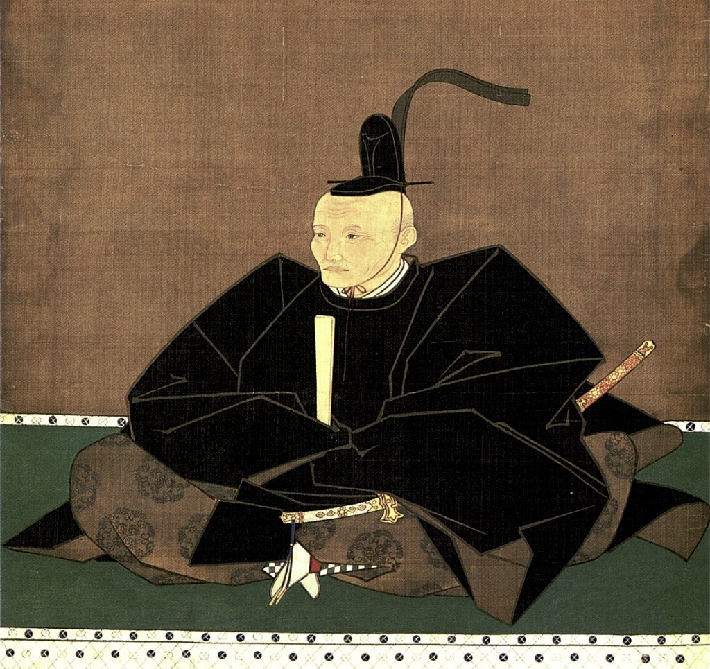 細川忠利の肖像画。