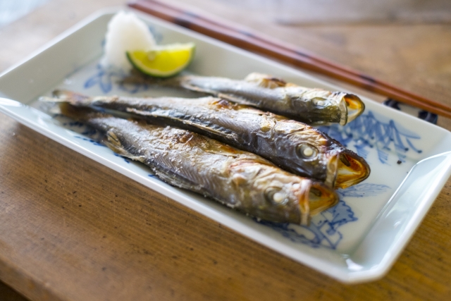 有田焼に焼き魚