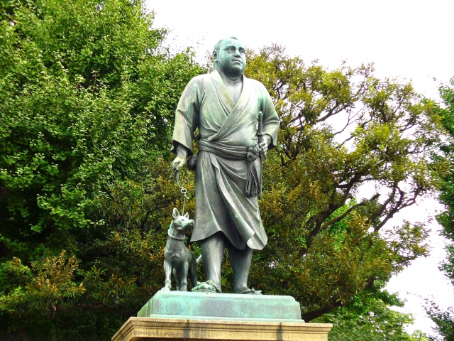 上野公園にある西郷隆盛像