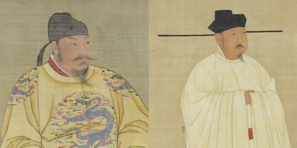 中国史上有数の名君も皇位継承には兄弟の争いがあった唐太宗（左）と宋太宗の図