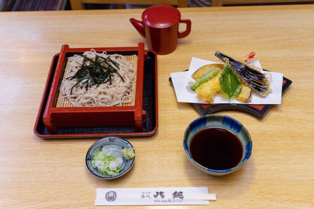 深大寺そば「深大寺 八起」の天ざるそば