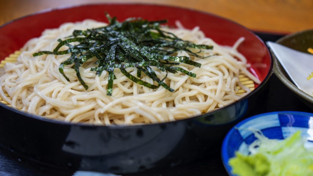 深大寺そば『矢田部茶屋』のコシのある細めのそば