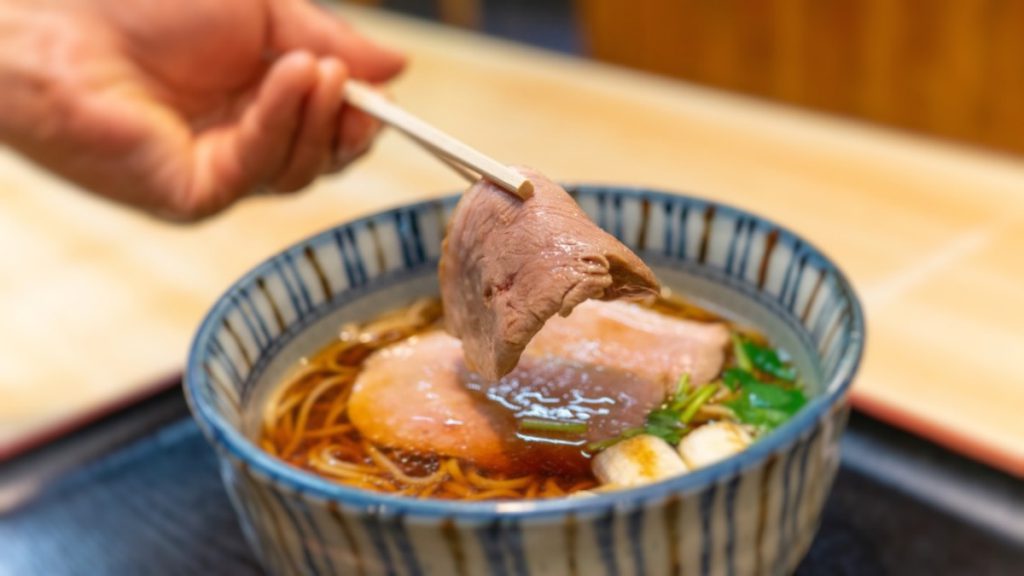 深大寺そば「大師茶屋」の「鴨南」