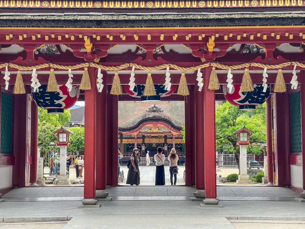 太宰府天満宮本殿の様子。