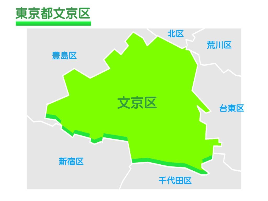 東京都文京区の地図