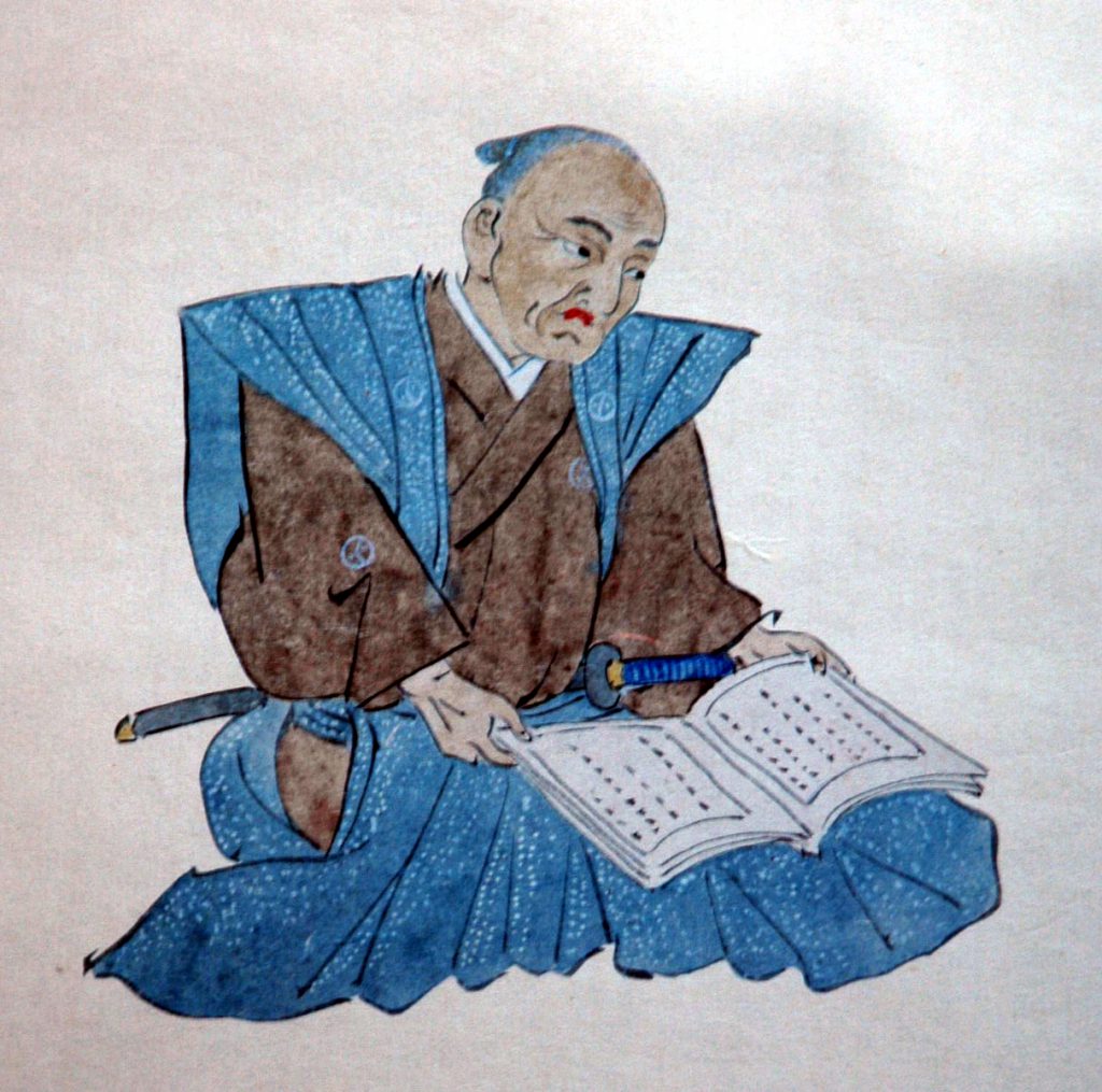 熊沢蕃山の肖像画。陽明学者として知られている。