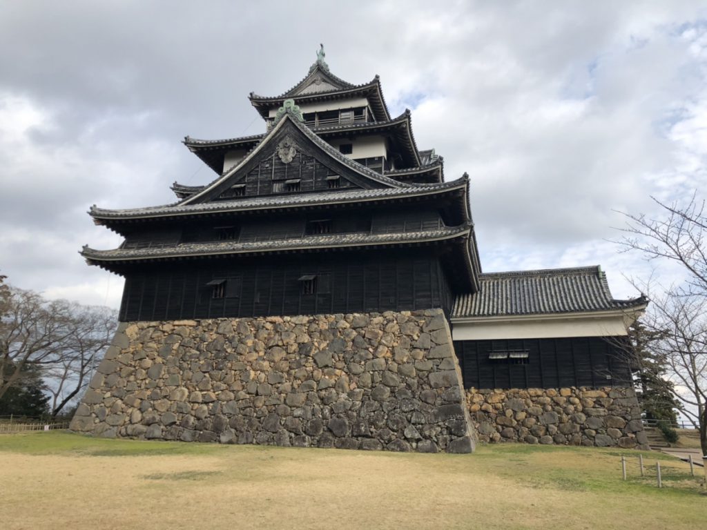 松江城の様子。
