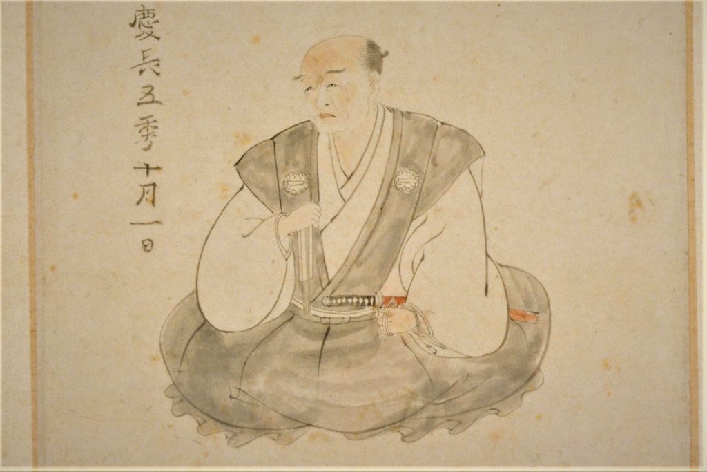 増田長盛の肖像画。