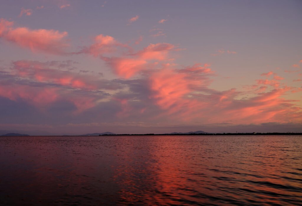 琵琶湖夕景