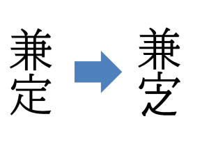 「ノサダ」の変遷図。