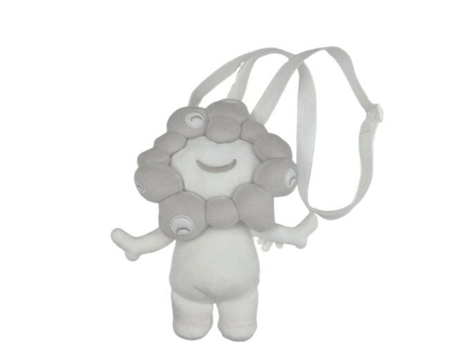 白ミャクミャクの全身ぬいぐるみポーチ（イメージ）