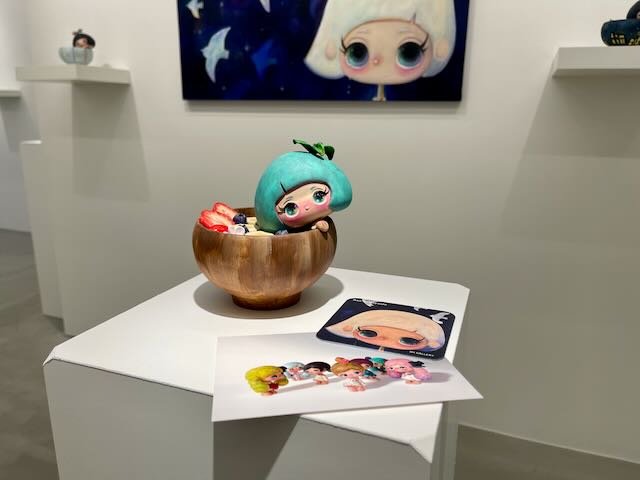 小林亜沙作品とコースター＆ポストカード
