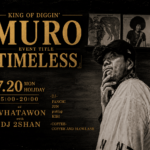 大阪・岸和田のWHATAWONで開催される音楽イベント『TIMELESS』の告知ビジュアル