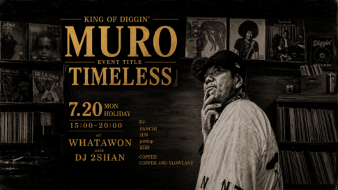 大阪・岸和田のWHATAWONで開催される音楽イベント『TIMELESS』の告知ビジュアル