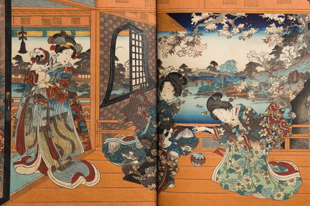 歌川国貞 色摺大本『正写相生源氏』天/嘉永4年(1851)頃