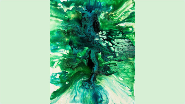 "Untitled", アルキド樹脂・キャンバス, 53×45.5cm