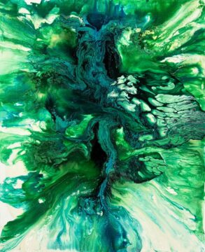 "Untitled", アルキド樹脂・キャンバス, 53×45.5cm