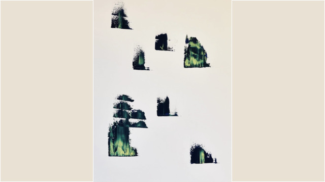 "Untitled", 油彩キャンバス, 130.3×80.3mm