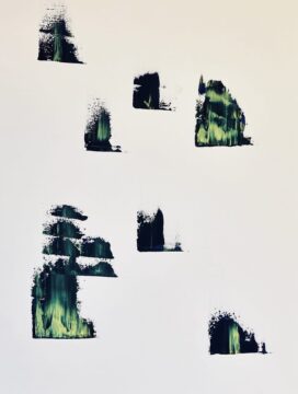 "Untitled", 油彩キャンバス, 130.3×80.3mm