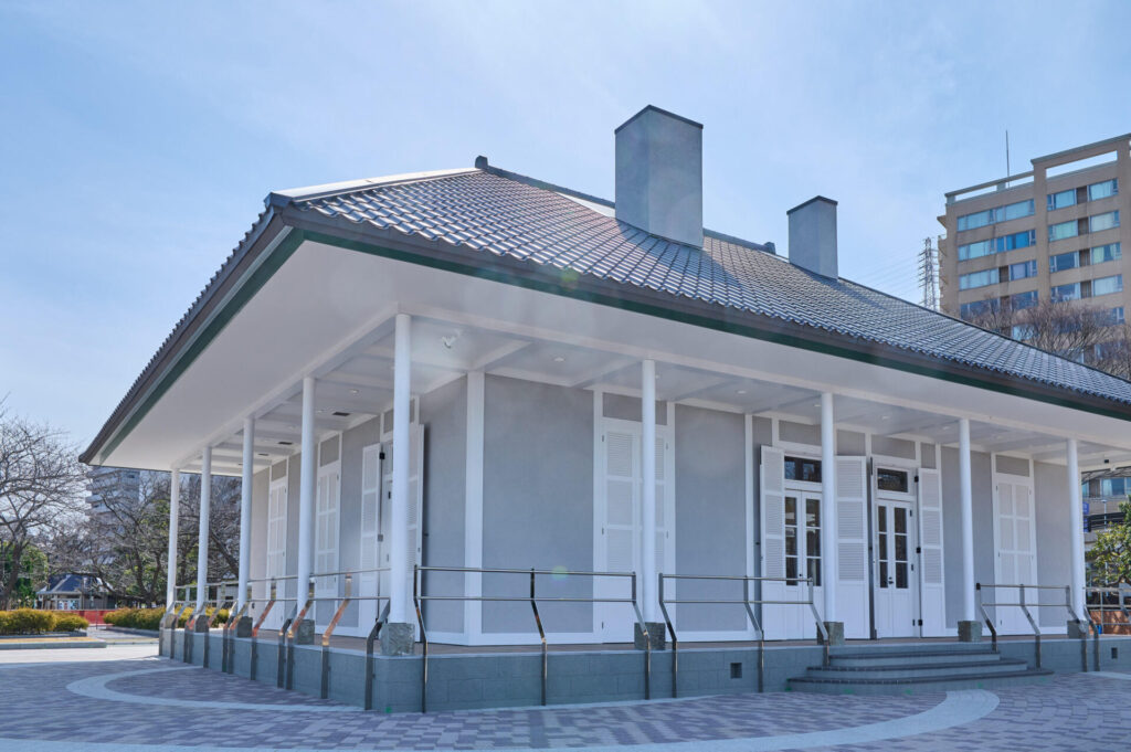 Front view of the Thibaudier House, one of Japan’s oldest Western-style buildings, located in Yokosuka.